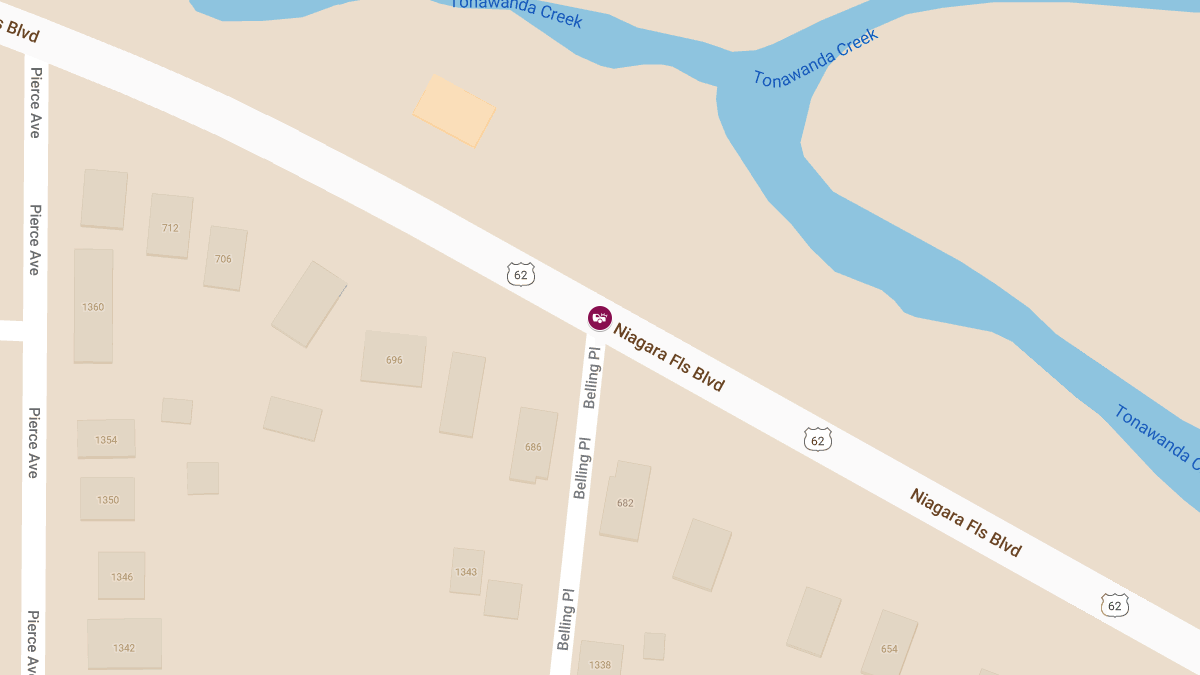 Two-Vehicle Crash at Niagara Falls Blvd & Belling Pl