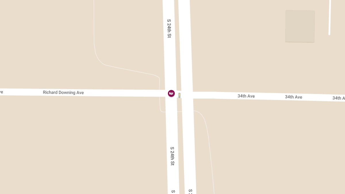 Two-Vehicle Crash at S. 24th St and Richard Downing Ave