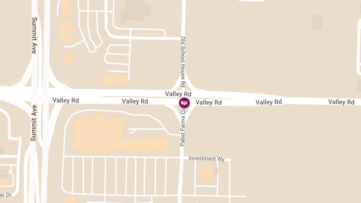 Two-Vehicle Crash at Valley Rd & Old Schoolhouse Rd
