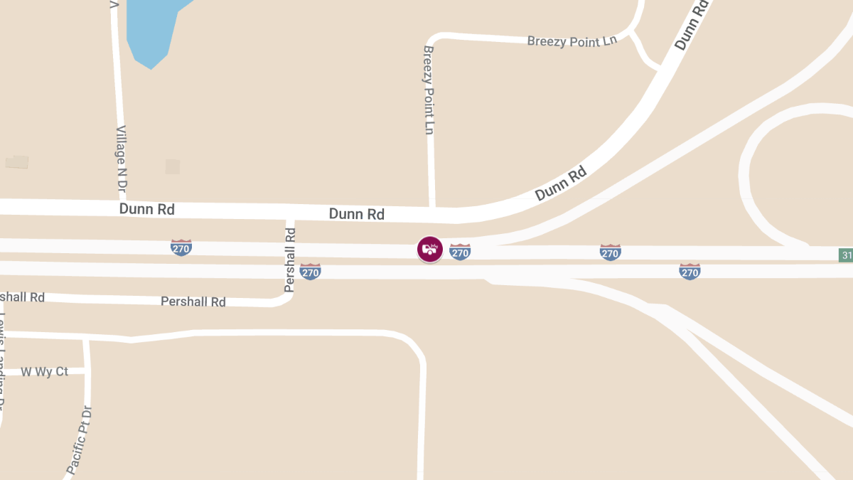 Two-Vehicle Crash on I-270 Near I-55 Leaves One Injured