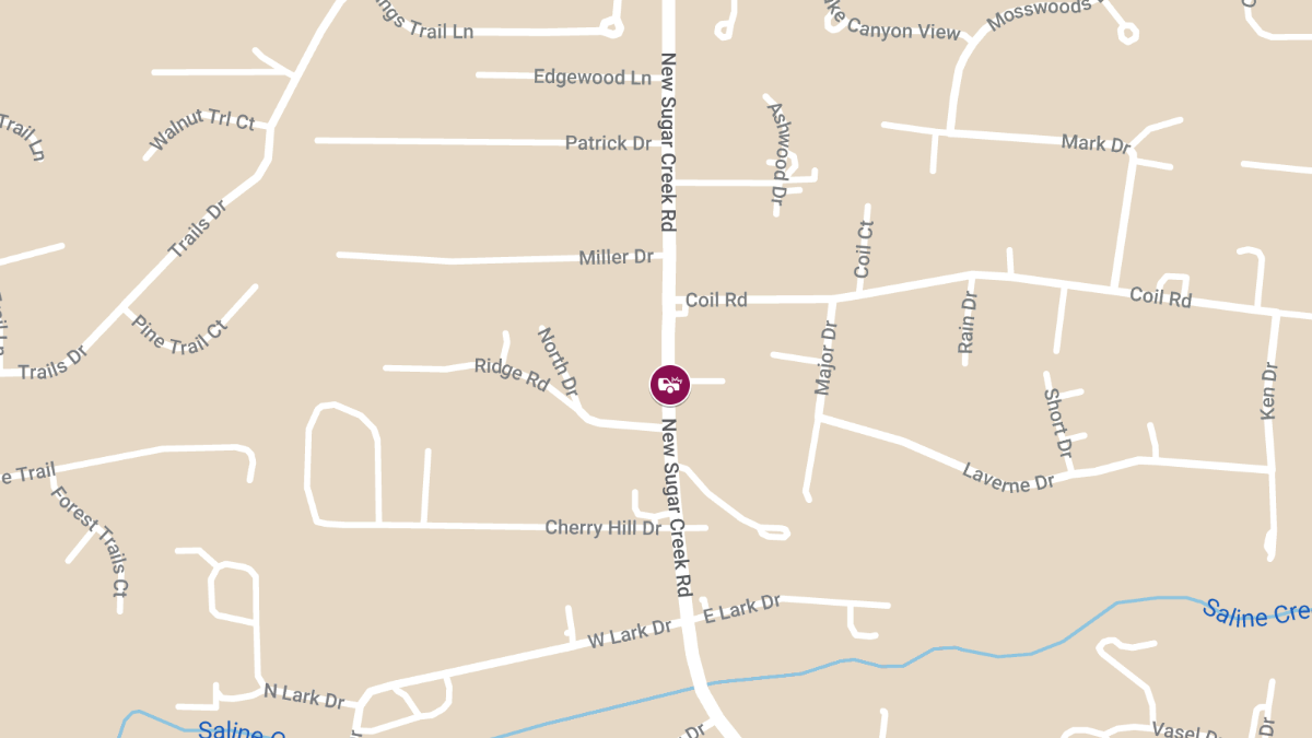 Two-Vehicle Crash on New Sugar Creek Rd Leaves One Injured