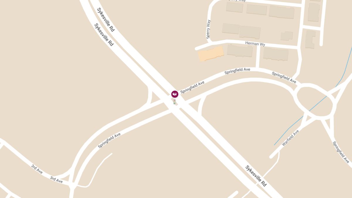 Two-Vehicle Crash with Entrapment at Sykesville Rd and Springfield Ave Injures Three