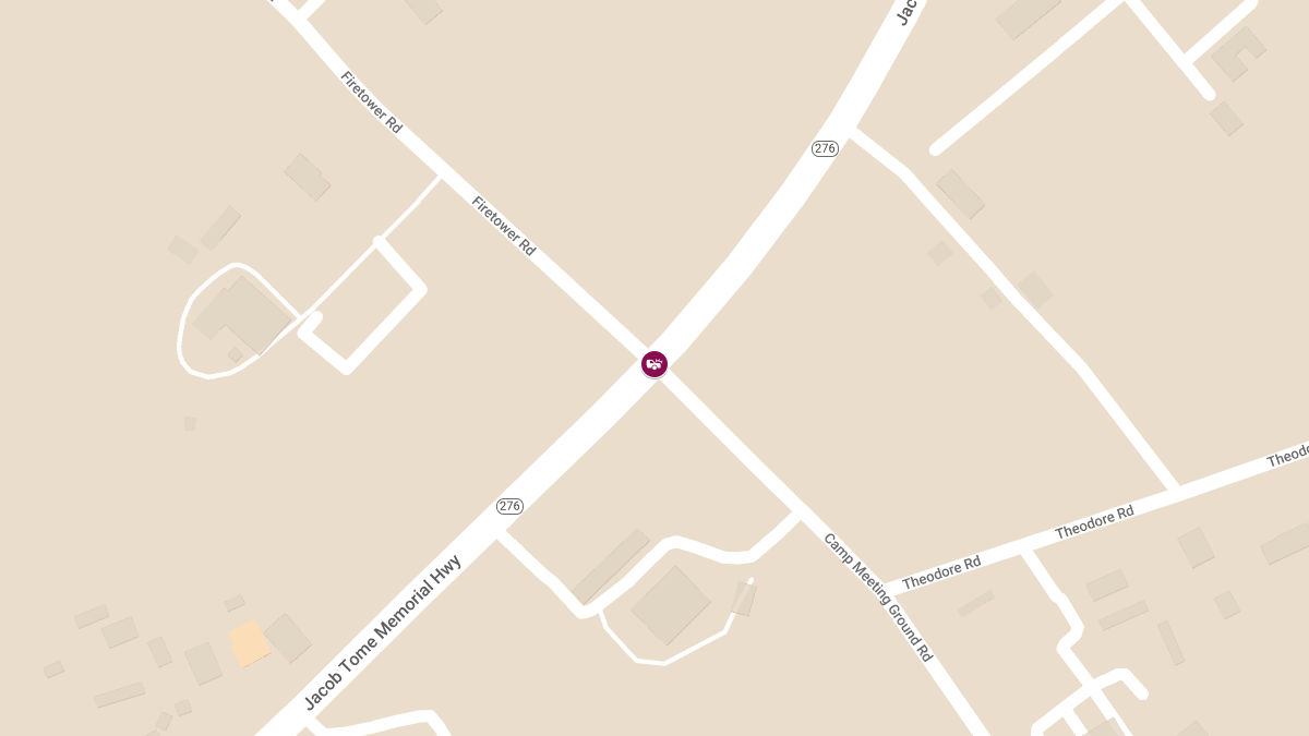 Two-Vehicle Crash with Entrapment at Tome Hwy & Firetower Rd