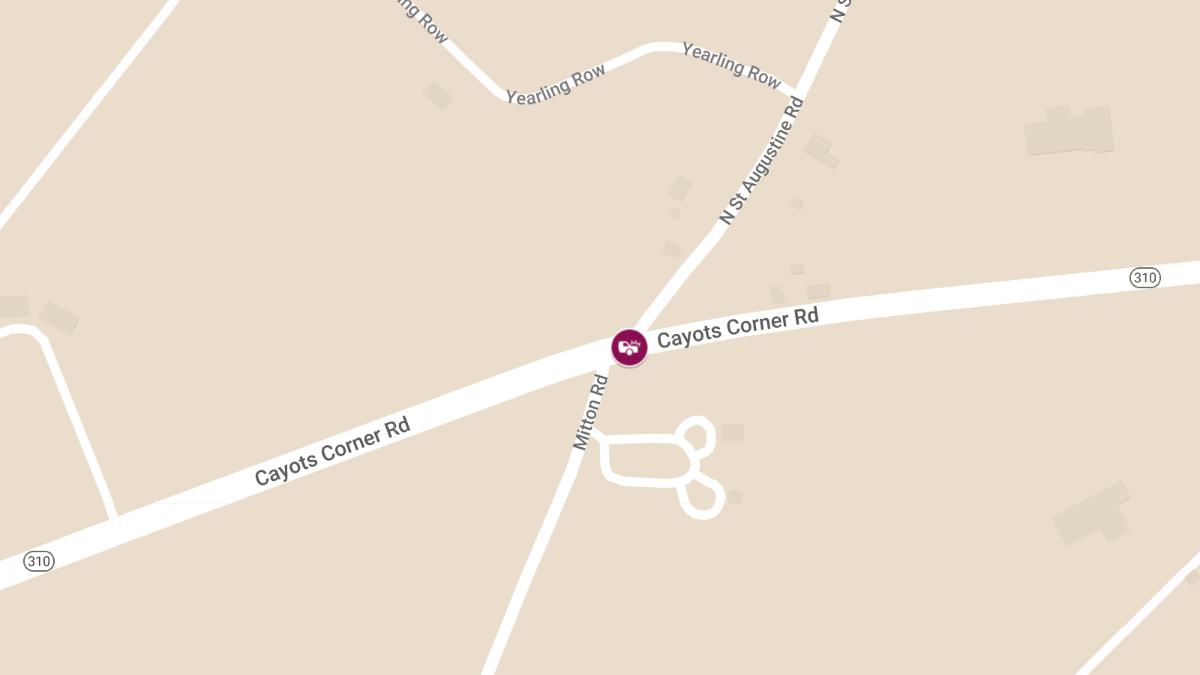Two-Vehicle Crash with Injuries on Cayots Corner Rd & N Saint Augustine Rd