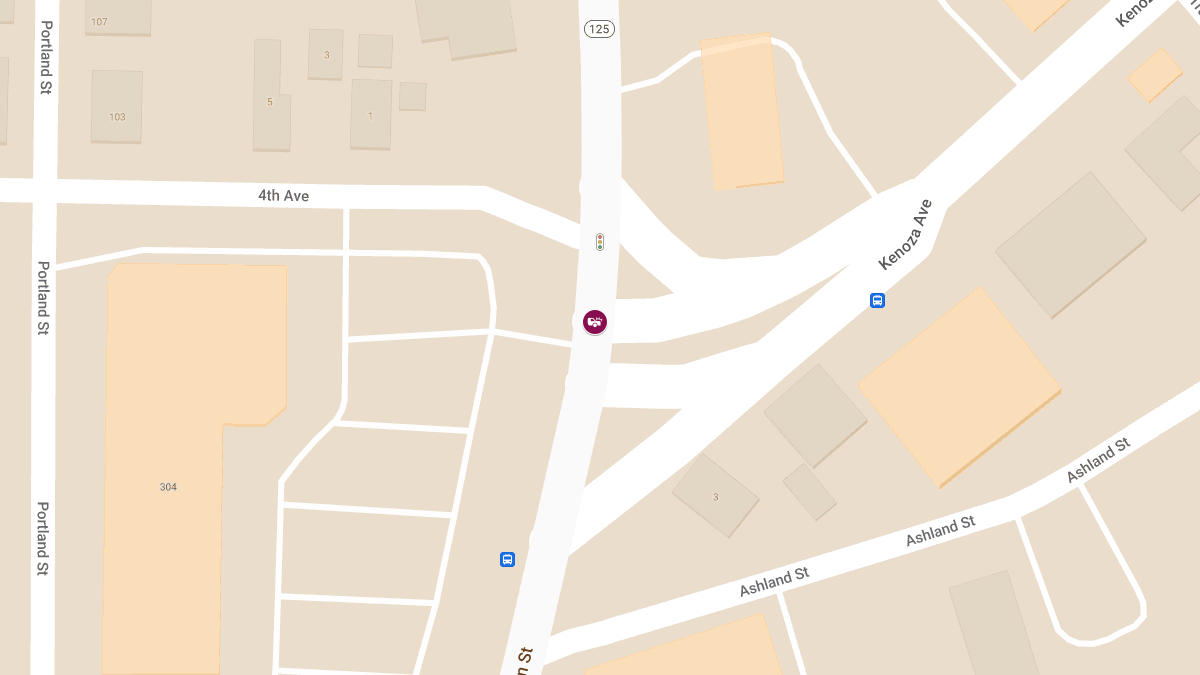 Two-Vehicle Crash with Injuries on Main St (Rte 125) & Kenoza Ave
