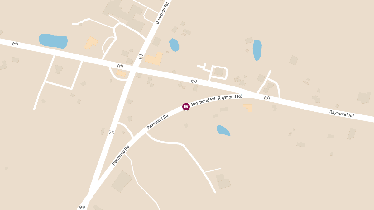 Two-Vehicle Crash with Injuries on Raymond Rd (Rte 27) Near Post Office