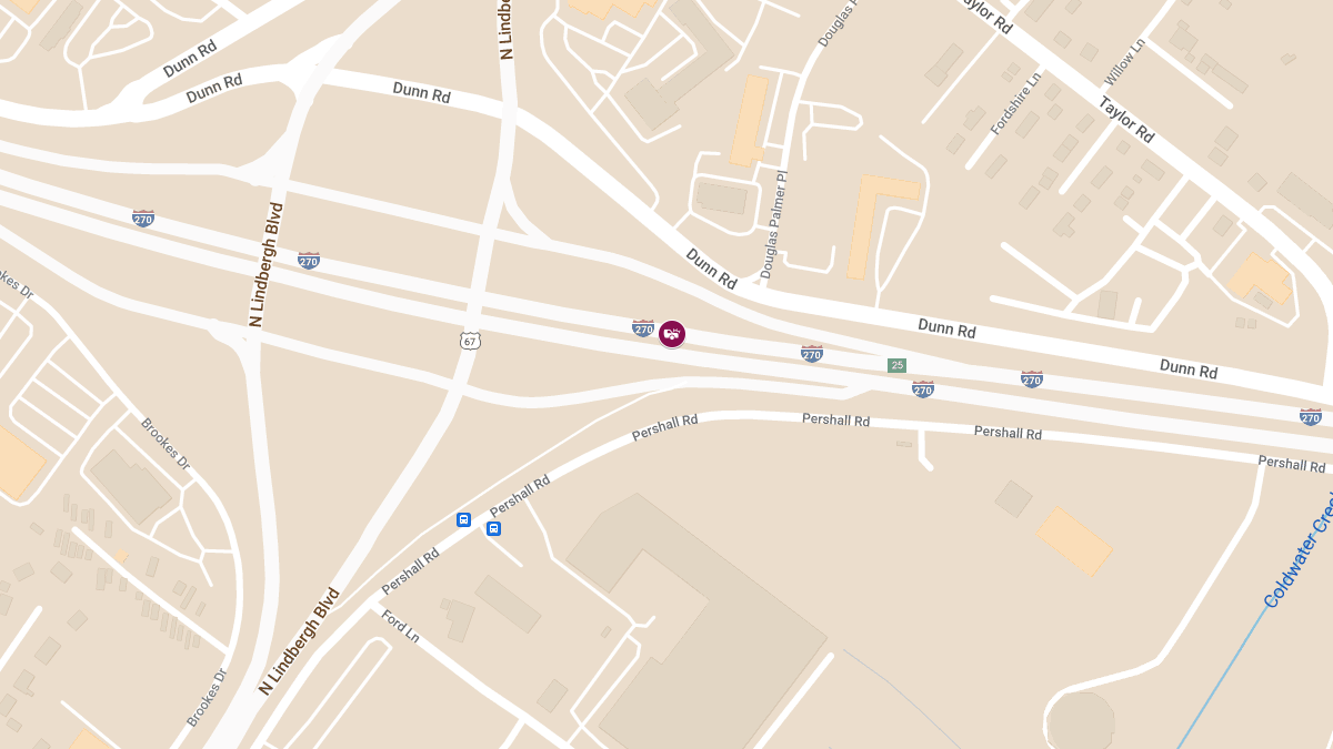 Two-Vehicle Injury Accident on EB I-270 Ramp to NB US 67