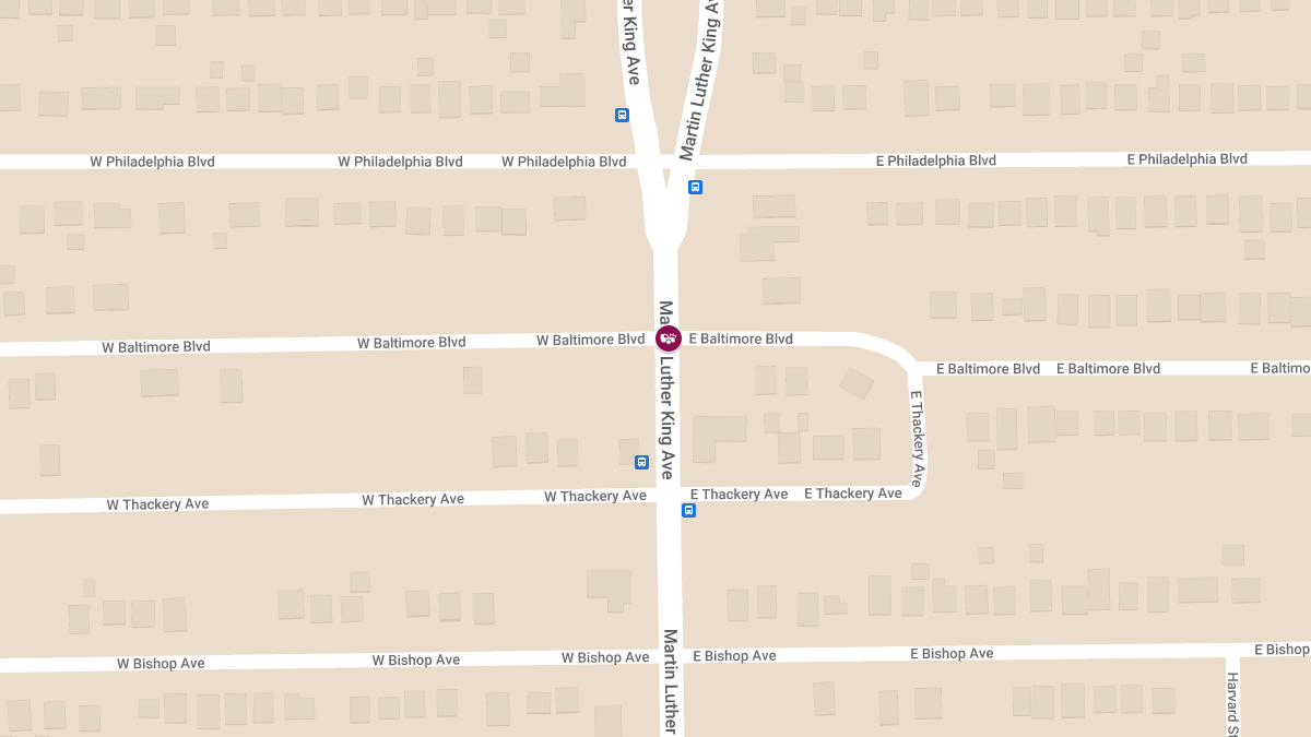 Vehicle Accident Reported at M L King Ave & E Baltimore Blvd