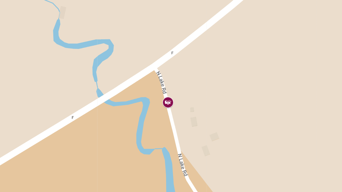 Vehicle Accident Reported on N Lake Rd