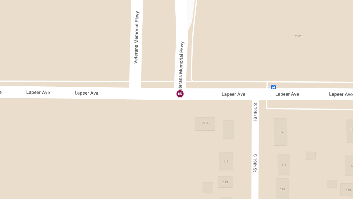 Vehicle Accident With Injuries at Lapeer and Veterans Memorial