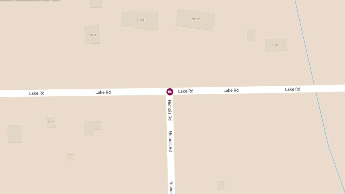 Vehicle Accident With Injuries at W Lake Rd & N Nichols Rd
