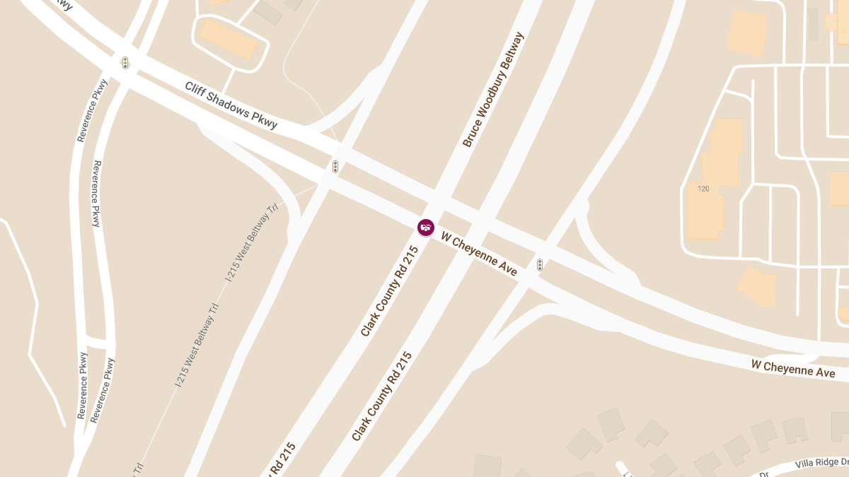 Vehicle Accident on CC215 N at W Cheyenne Ave Causes Injuries