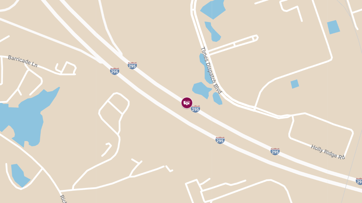 Vehicle Accident on I-295 at MM33 with Two Injured