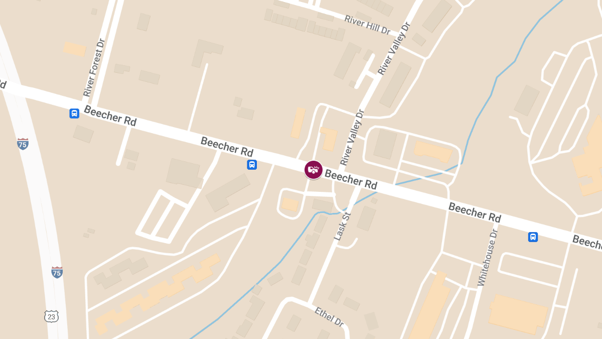 Vehicle Accident with Injuries at Beecher Rd & River Valley Dr