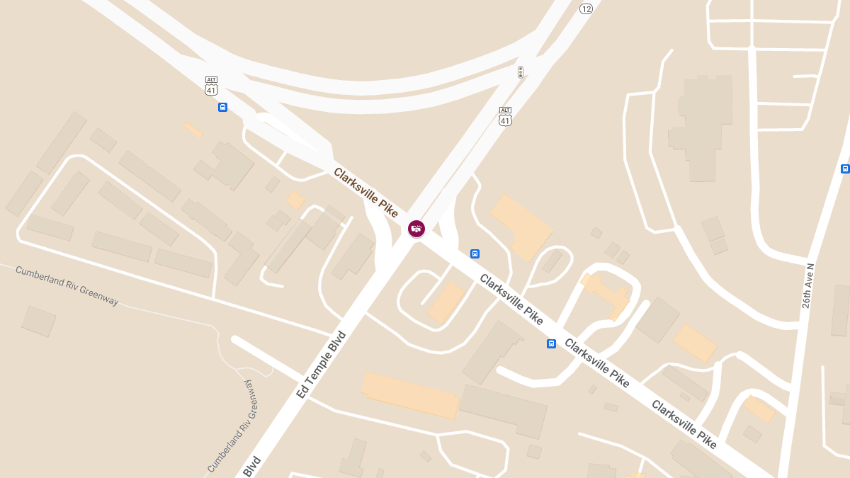 Vehicle Accident with Injuries at Clarksville Pike & Rosa L Parks Blvd