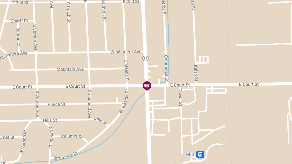Vehicle Accident with Injuries at E Court St and S Dort Hwy