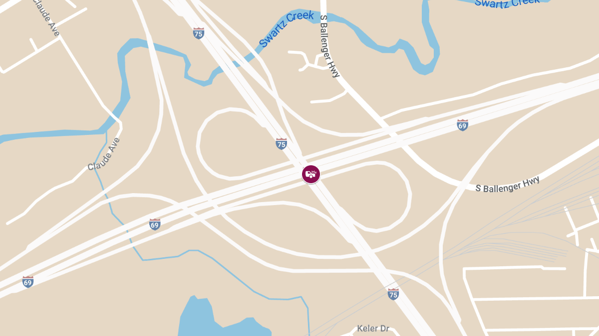 Vehicle Accident with Injuries at EB I-69 & NB I-75