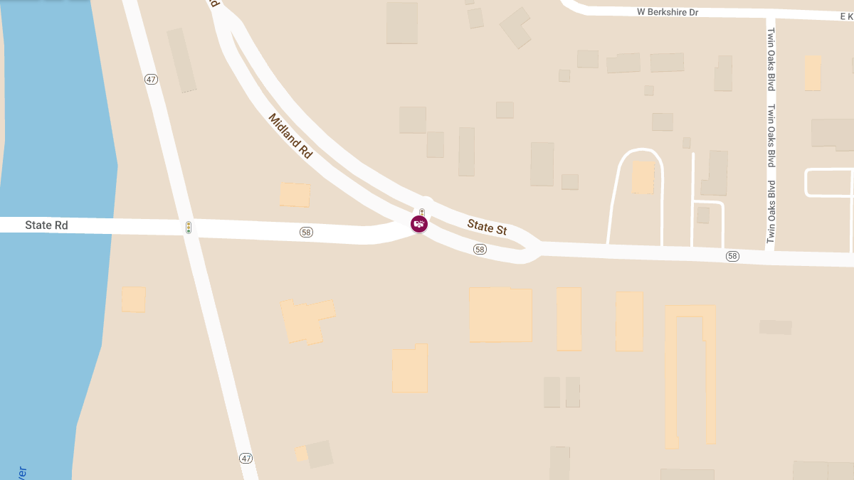 Vehicle Accident with Injuries at Midland Rd & State St
