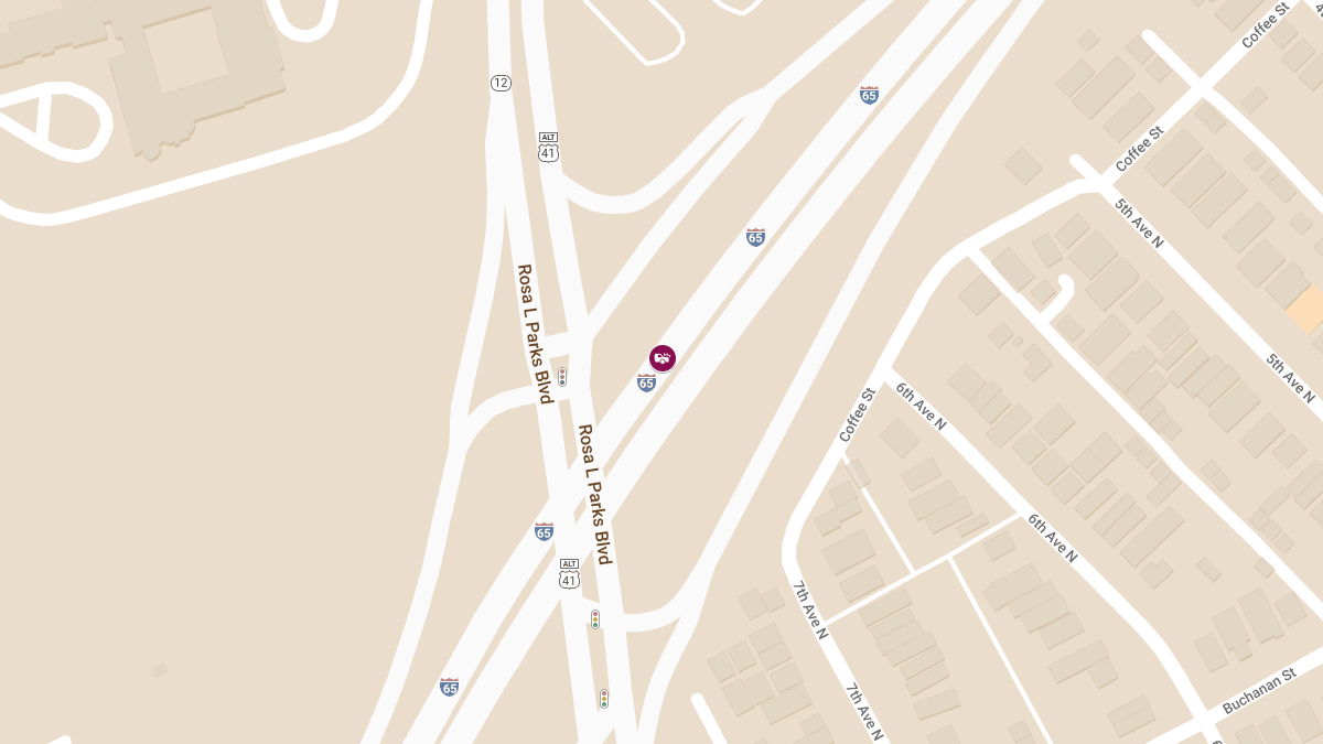 Vehicle Accident with Injuries on I-65 South near MM 86