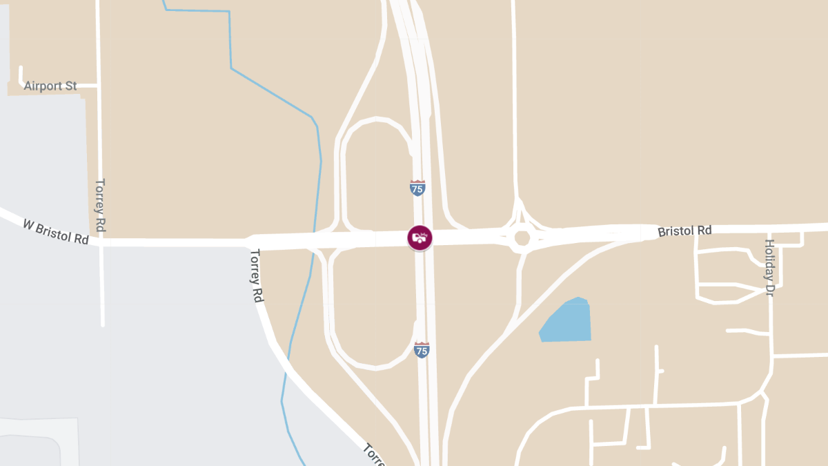 Vehicle Accident with Injuries on NB I-75 at W Bristol Rd