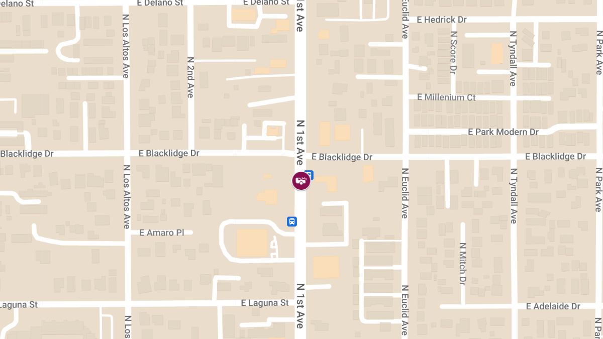 Vehicle Accident with Possible Injuries at E Blacklidge Dr & N 1st Ave