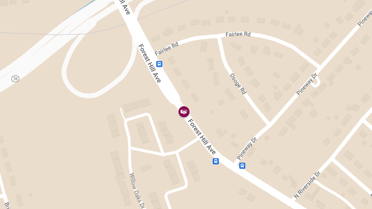 Vehicle Collision With Injuries Reported on Forest Hill Ave