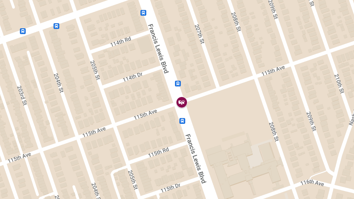 Vehicle Collision With Injuries at 115th Ave & Francis Lewis Blvd