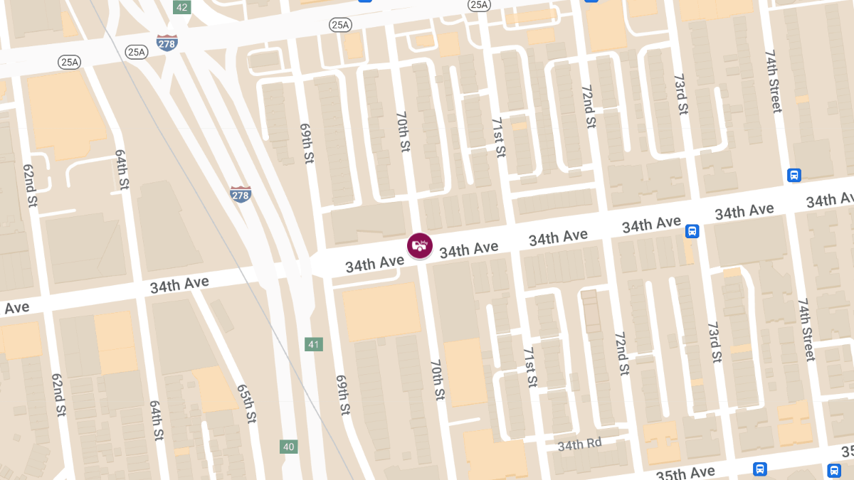 Vehicle Collision With Injuries at 34th Ave & 70th St