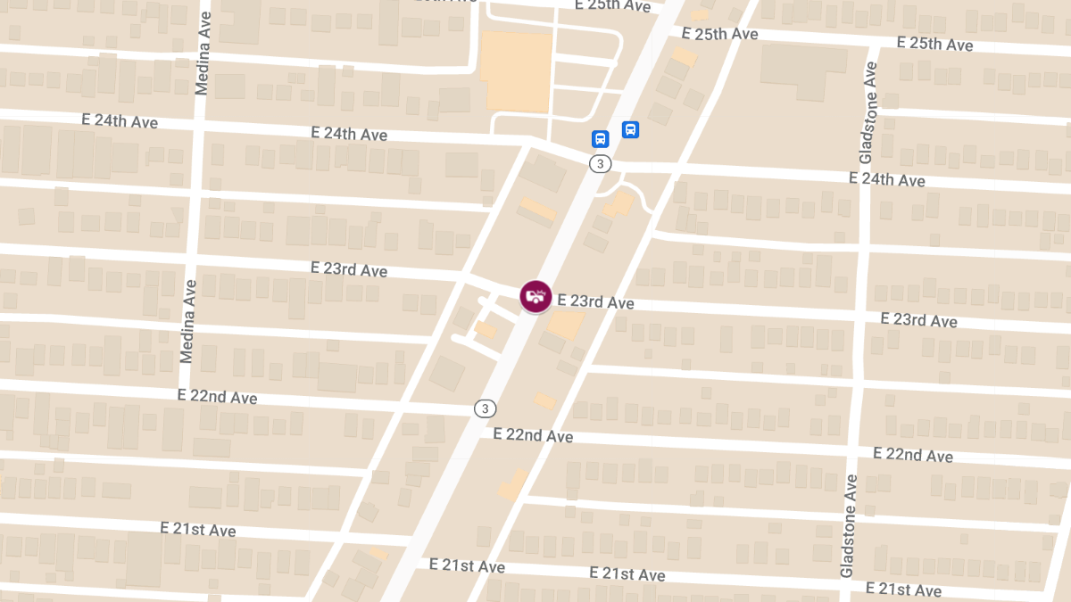 Vehicle Collision With Injuries at E 23rd Ave & Cleveland Ave