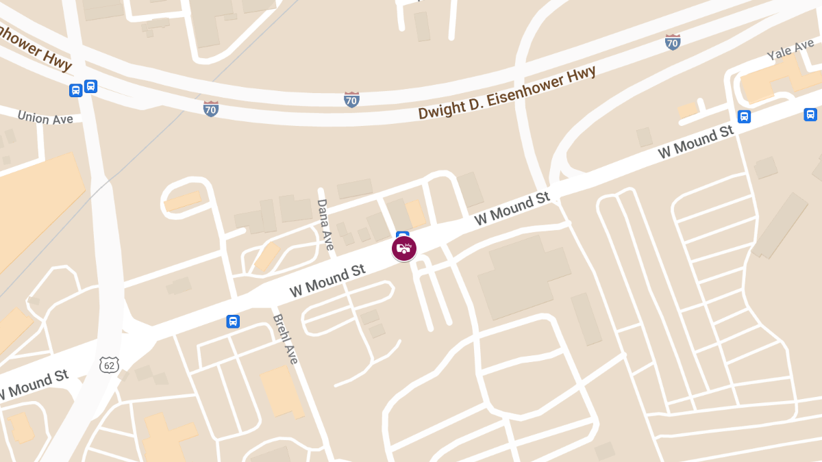 Vehicle Collision With Injuries at GoPuff Warehouse on 1260 W Mound St