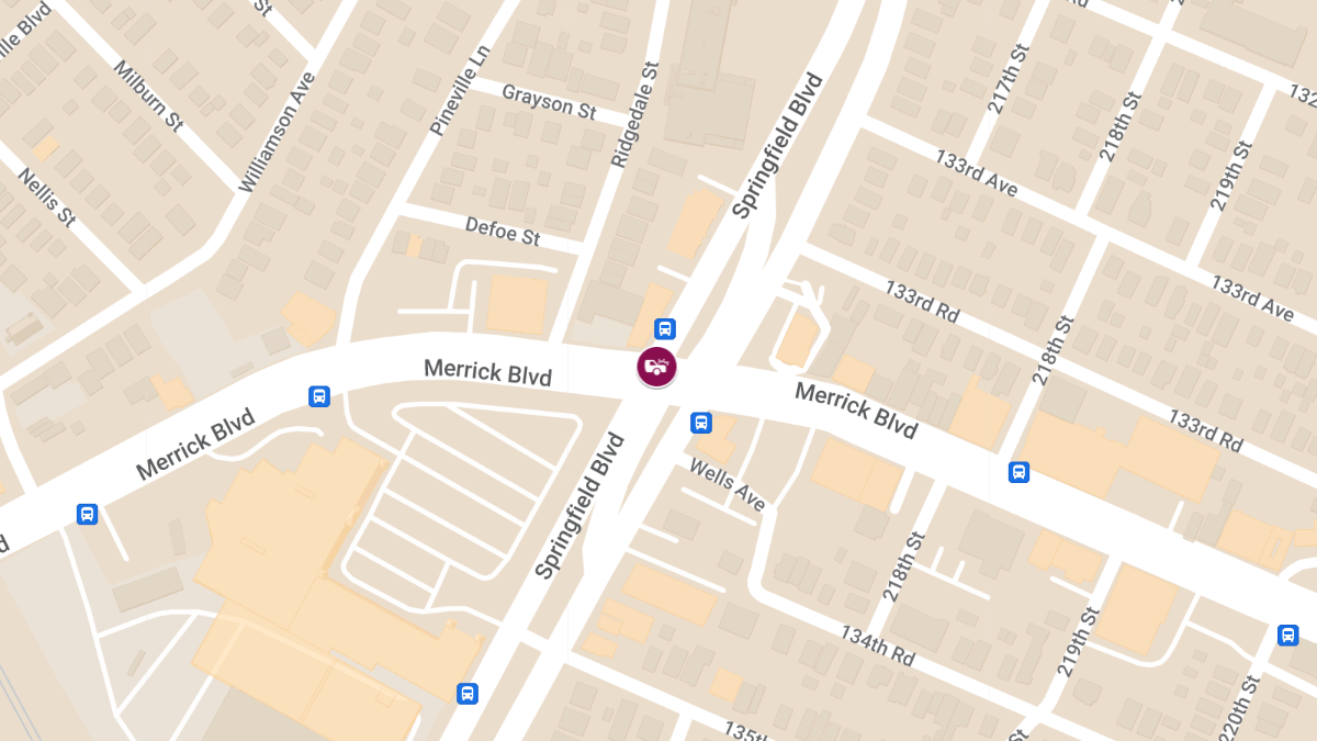 Vehicle Collision With Injuries at Merrick Blvd & Springfield Blvd