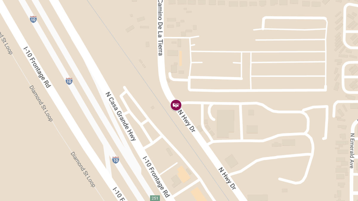 Vehicle Collision With Injuries at N Highway Dr and N Camino de la Tierra
