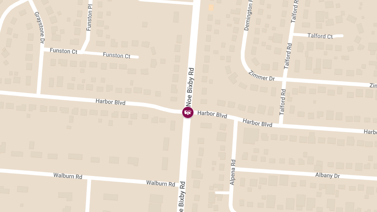 Vehicle Collision With Injuries at Noe Bixby Rd & Harbor Blvd