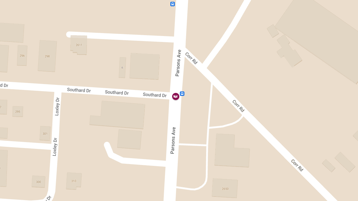 Vehicle Collision With Injuries at Parsons Ave & Southard Dr