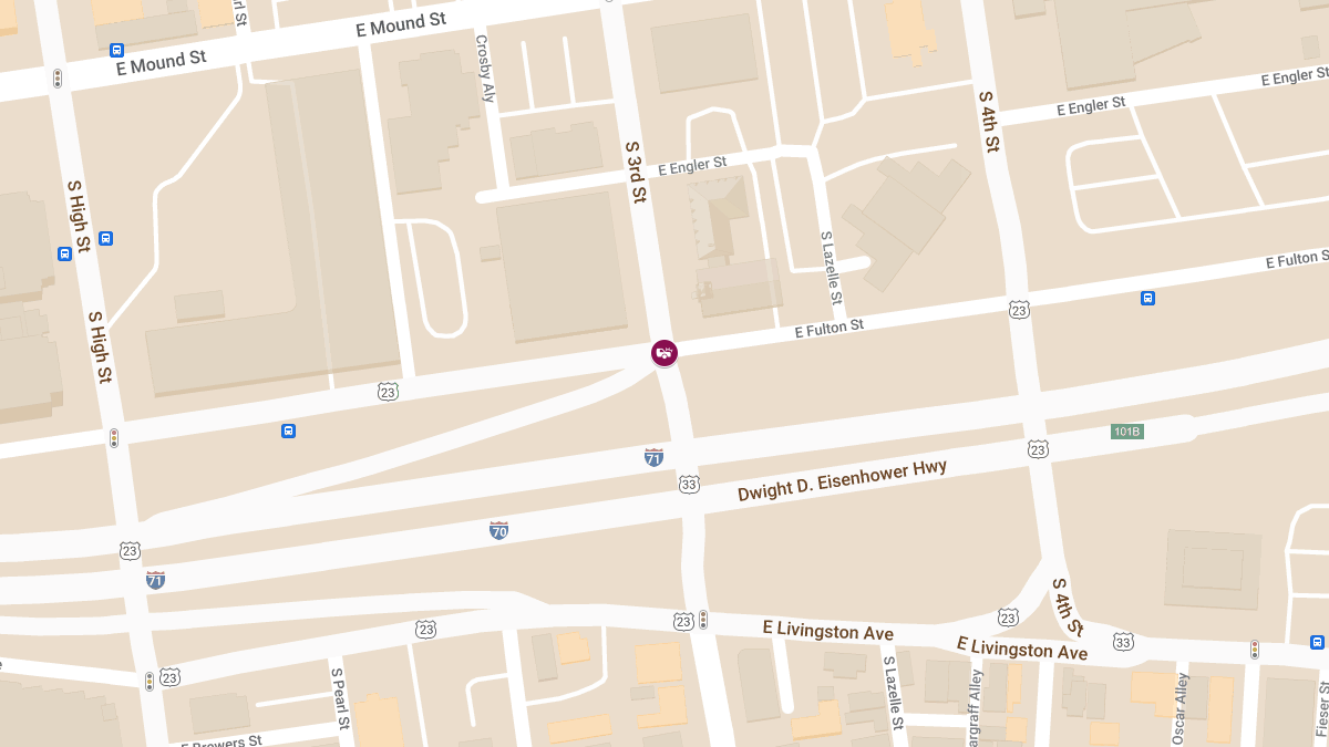 Vehicle Collision With Injuries at S 3rd St & E Fulton St