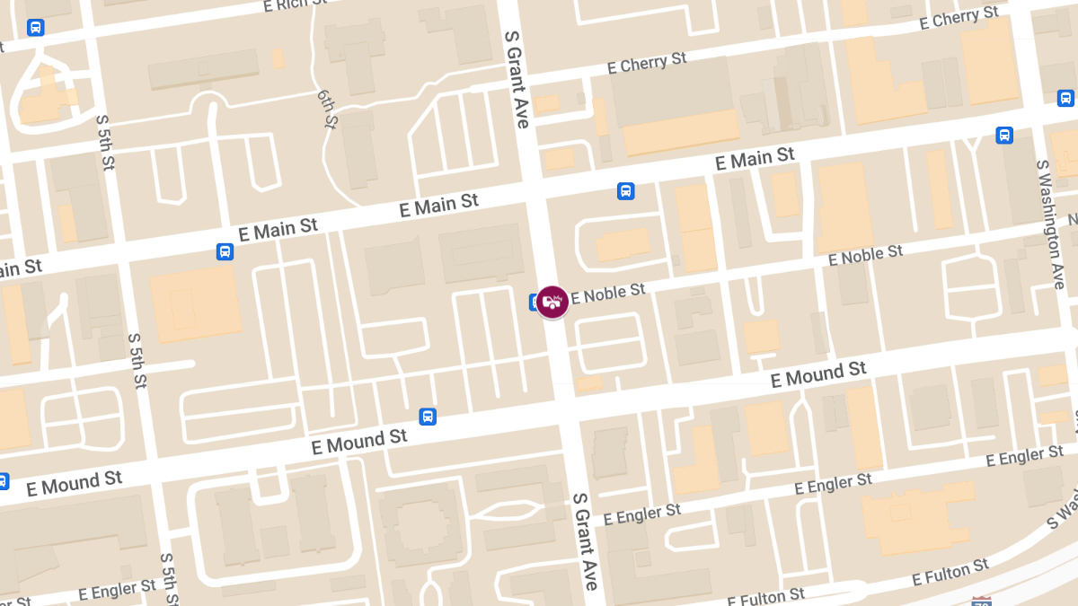 Vehicle Collision With Injuries at S Grant Ave & E Mound St