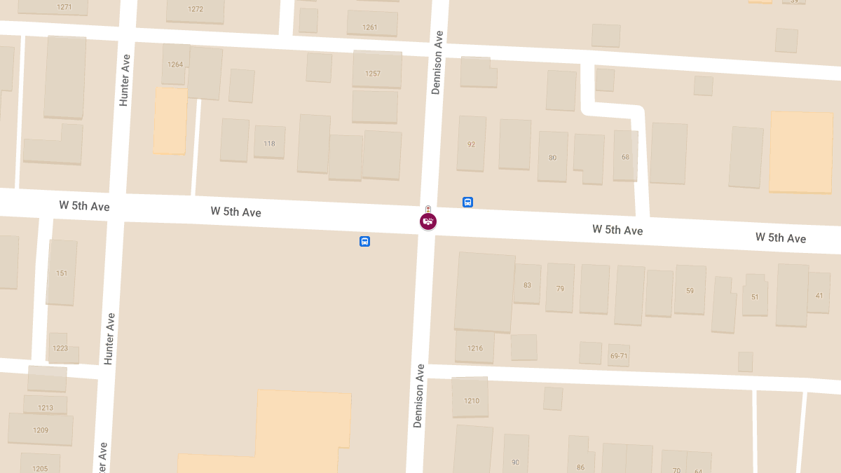 Vehicle Collision With Injuries at W 5th Ave & Dennison Ave