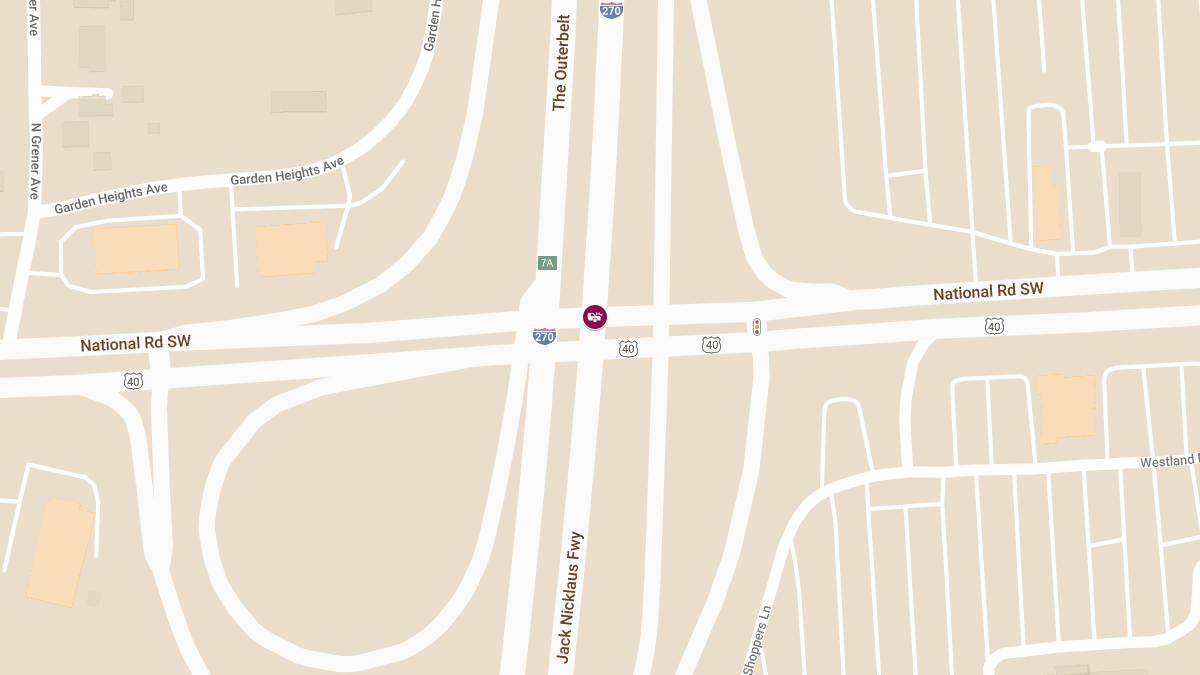 Vehicle Collision With Injuries at W Broad St & I-270 S