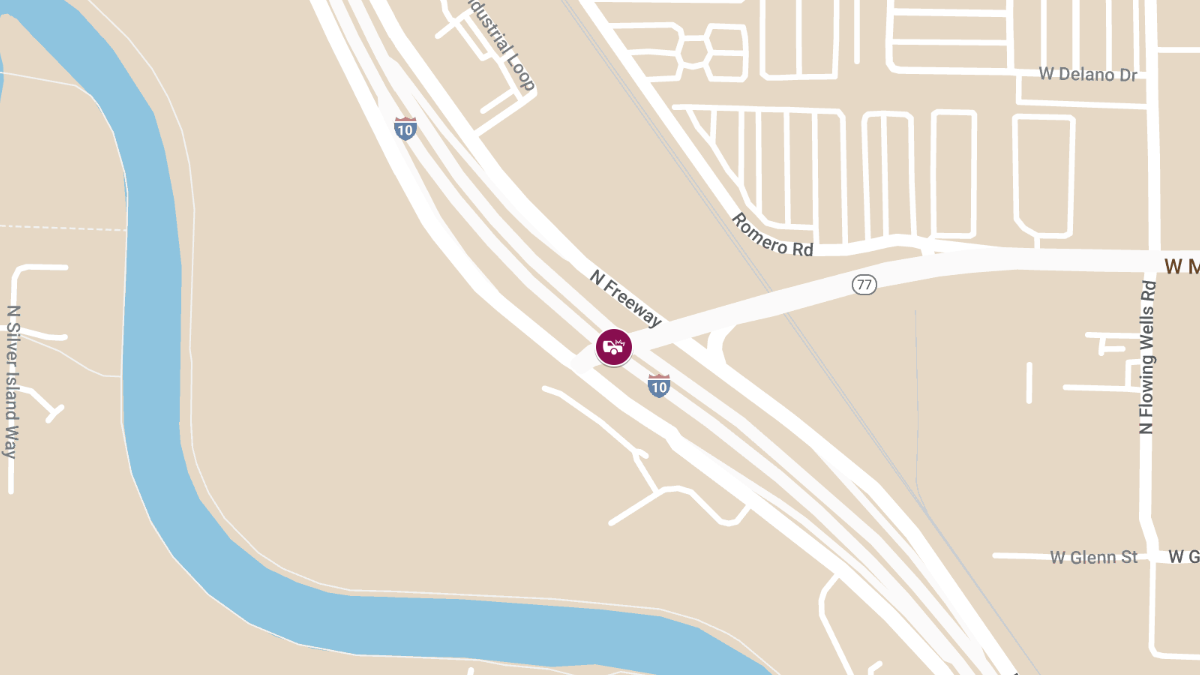 Vehicle Collision With Injuries at W Miracle Mile & I-10 W