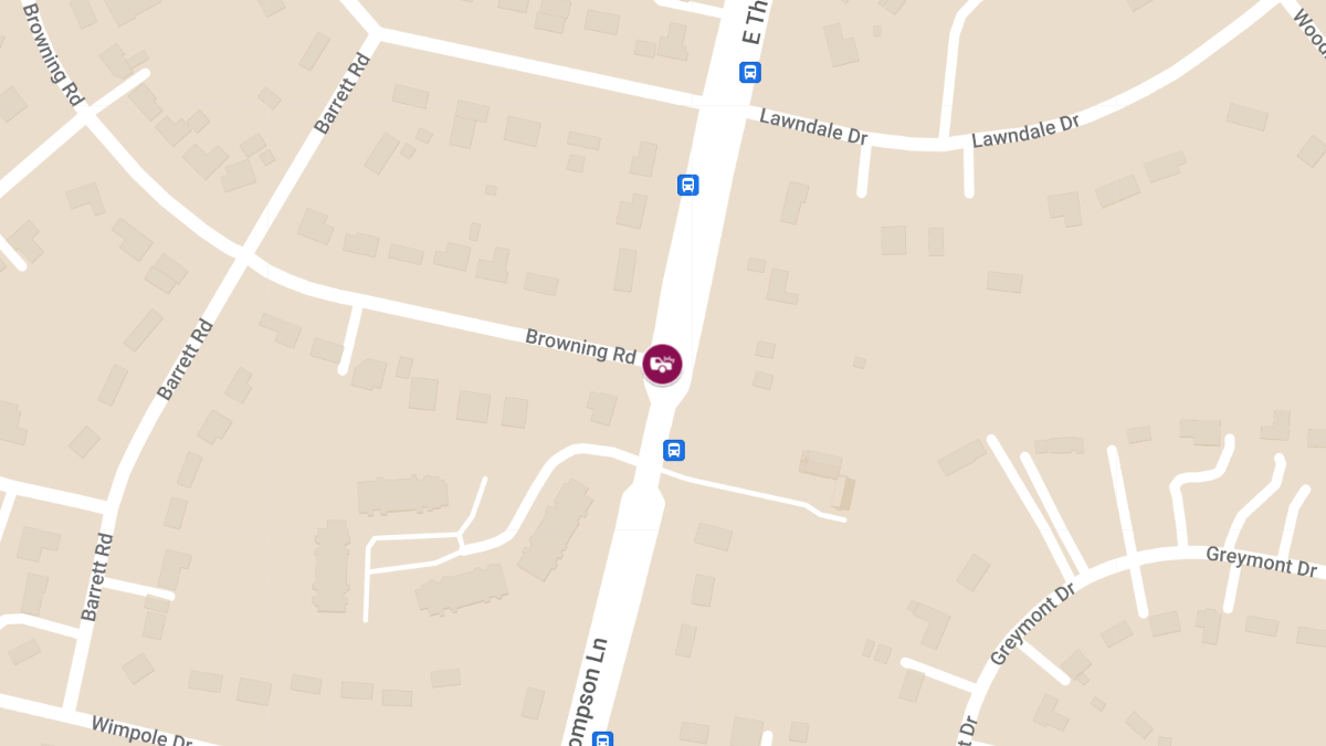 Vehicle Collision at E Thompson Ln & Browning Rd Causes Injuries