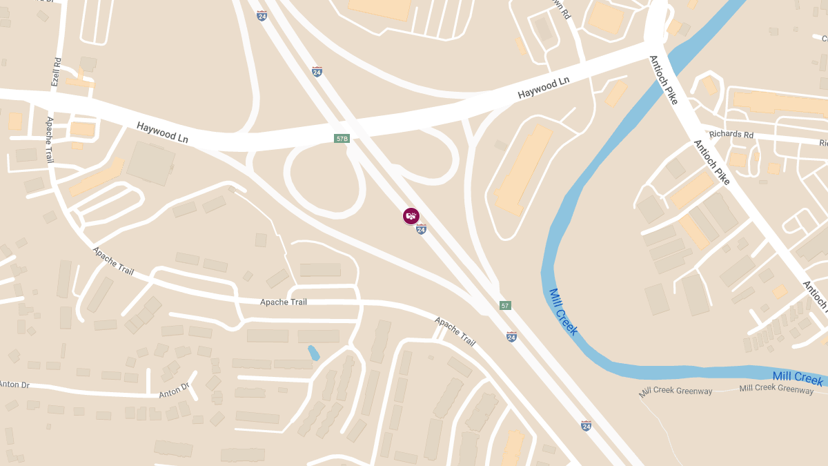 Vehicle Collision at Exit 57 on I-24 W Leads to Injuries