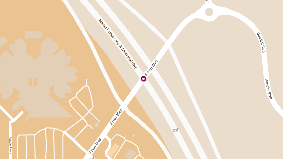 Vehicle Collision at US 395 S & Parr Blvd Causes Injuries