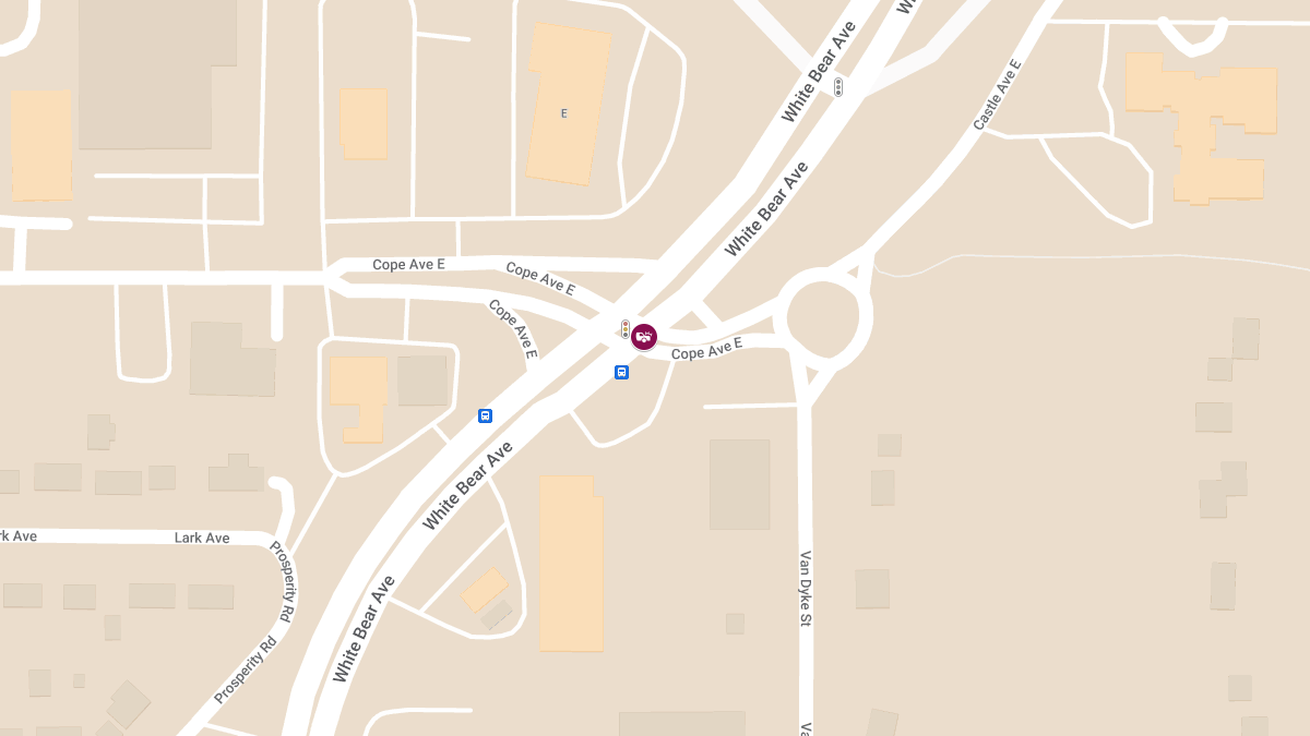 Vehicle Collision at White Bear Ave N & Castle Ave E Causes Injuries