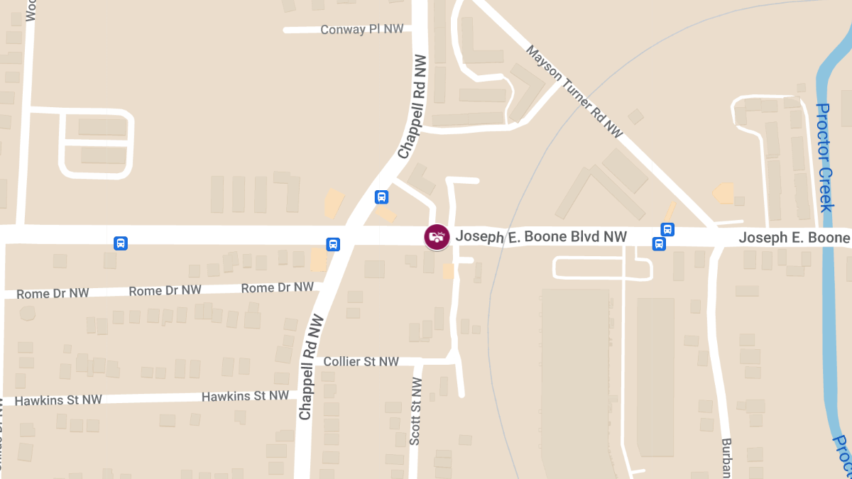 Vehicle Collision on Joseph E Boone Blvd NW Causes Injuries