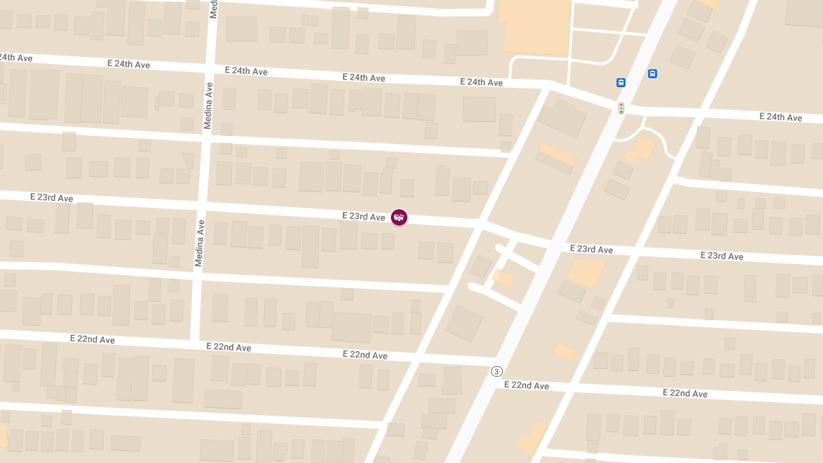 Vehicle Collision with Injuries at 1326 E 23rd Ave