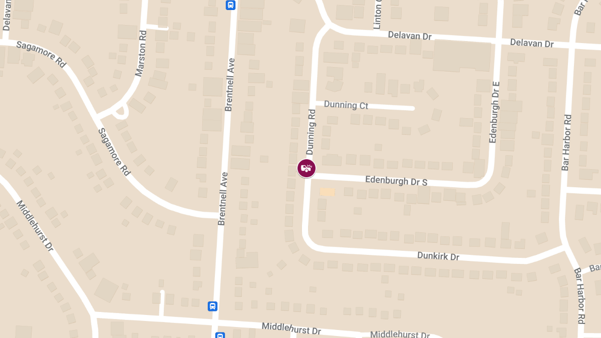 Vehicle Collision with Injuries at 1907 Dunning Rd