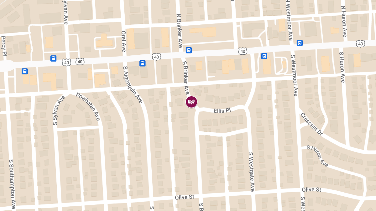 Vehicle Collision with Injuries at 72 S Brinker Ave