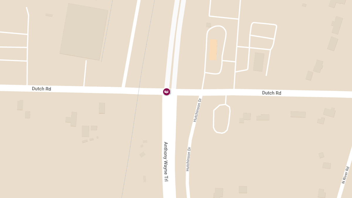 Vehicle Collision with Injuries at Anthony Wayne Trl & Dutch Rd