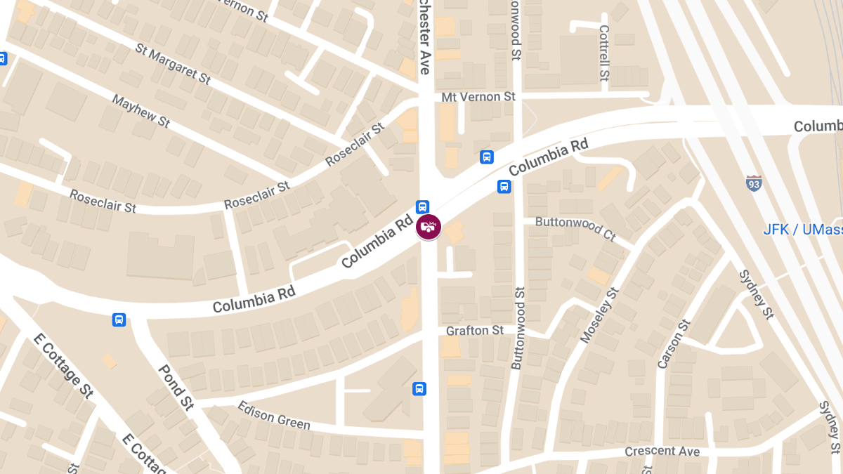 Vehicle Collision With Injuries at Columbia Rd & Dorchester Ave