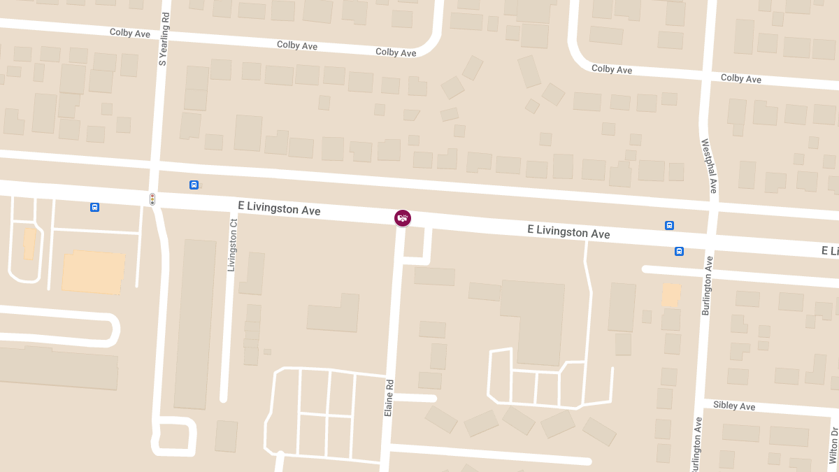 Vehicle Collision with Injuries at E Livingston Ave & Elaine Rd